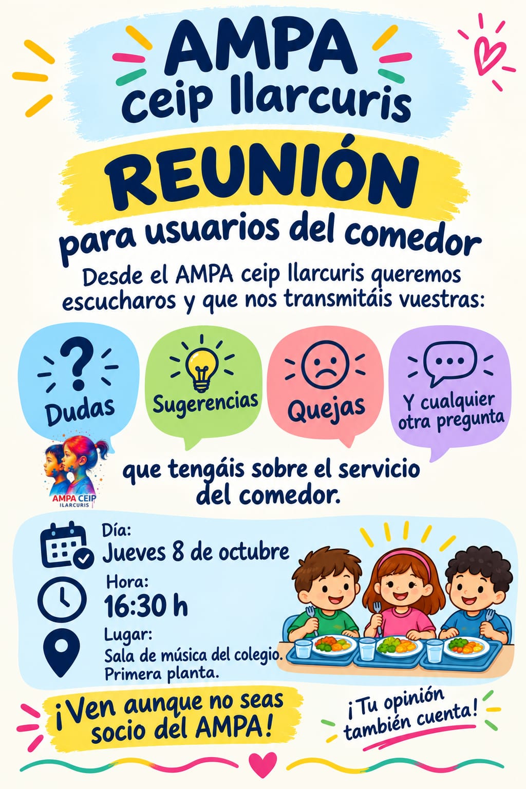 Reunión usuarios del comedor