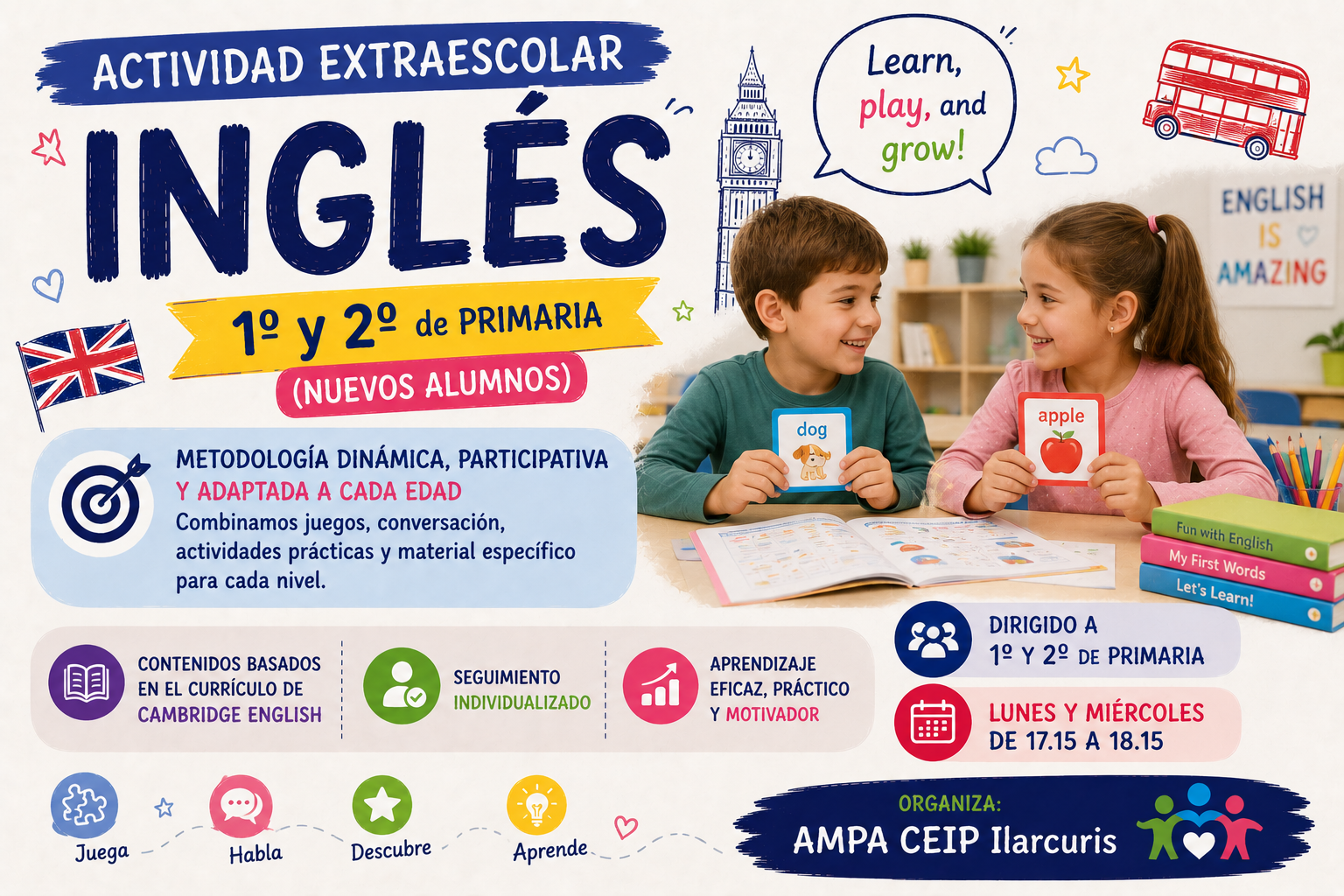 Inglés 1º y 2º de EP (Nuevos) 26/27